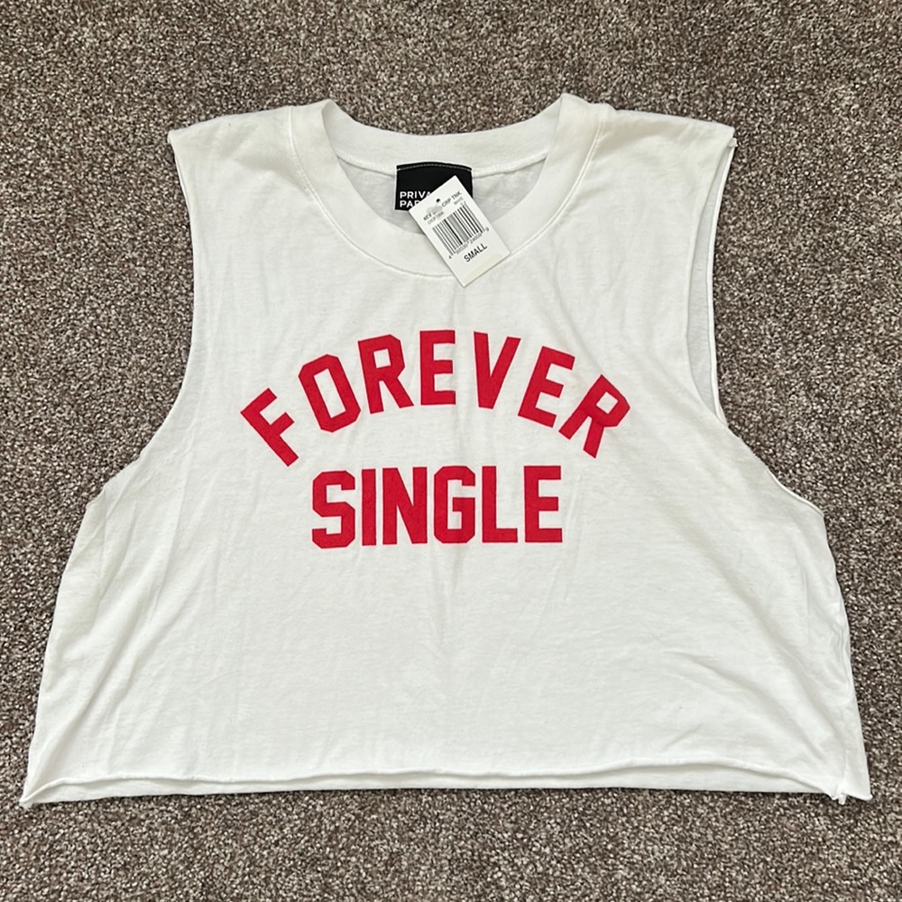 Forever Single Cropped Cover Up Tee small
